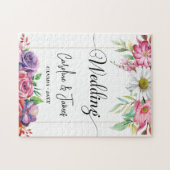 Modern Simple wedding Photo ジグソーパズル (横)