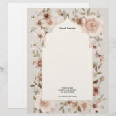 Modern Simple White Professional レターヘッド (正面/裏面)