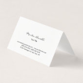 Modern Simple White Professional Business Card 名刺 (正面)