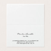 Modern Simple White Professional Business Card 名刺 (外部フラット)