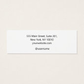 Modern Simple White Stud Earring  Display Card (裏面)