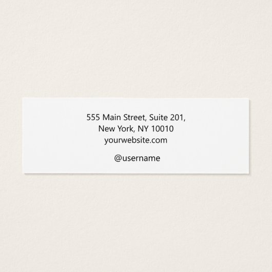 Modern Simple White Stud Earring  Display Card (裏面)