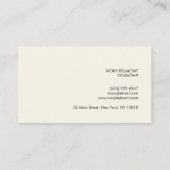 Modern Simple Yellow White Minimal 名刺 (裏面)