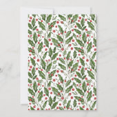 Modern Single Photo Minimalist Christmas Card 招待状 (裏面)