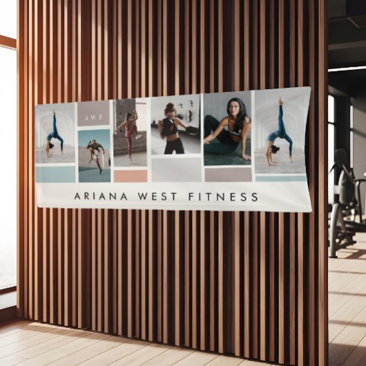 Modern Six Photo Collage Personal Trainer Fitness 横断幕