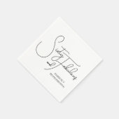 Modern Sixty and Fabulous 60th Birthday Party スタンダードカクテルナプキン (角)