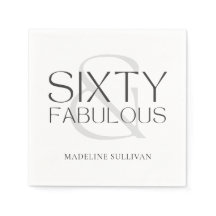 Modern Sixty and Fabulous Bold 60th Birthday Party