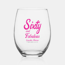 Modern Sixty and Fabulous Pink 60th Birthday Party