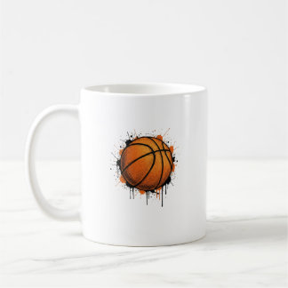 Modern Sketch Basketball Illustration Mug コーヒーマグカップ