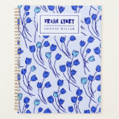Modern Sketchbook Garden Personal | Blue Delft プランナー手帳 (正面)