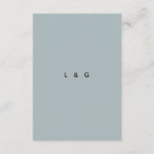 Modern Slate Editorial All Caps Enclosure Card エンクロージャーカード (裏面)