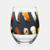 Modern Slate Wine Glass – SUSHIMI Collection ステムなしワイングラス (裏面)