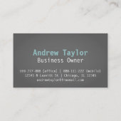 Modern、Sleek、Chic、Mover Companyの白いトラック 名刺 (裏面)