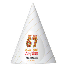 Modern Slice Slice Boy Six Seven Birthday Party パーティーハット