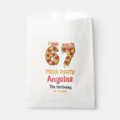 Modern Slice Slice Boy Six Seven Birthday Party フェイバーバッグ (正面)