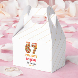 Modern Slice Slice Boy Six Seven Birthday Party フェイバーボックス