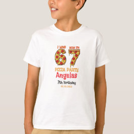 Modern Slice Slice Boy Six Seven Birthday Party Tシャツ