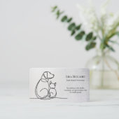Modern Small Animal Veterinarian Business Card 名刺 (スタンド正面)