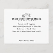 Modern Small Bakery Bread Care サンキューカード (正面)