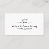 Modern Small Bakery Bread Logo Loyalty Reward 名刺 (正面)