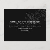 Modern Small Bakery Cookie Care サンキューカード (裏面)