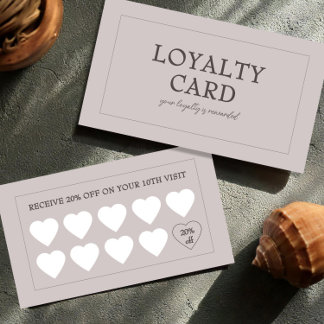 Modern Small Business Customer Stamp Reward ロイヤリティカード