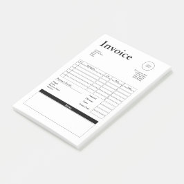 Modern Small Business Invoice Sales Receipt ポストイット