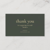 Modern Small Business Thank You Discount QR Card 名刺 (正面)
