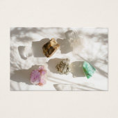 Modern small crystal shop thank you, discount card (正面)