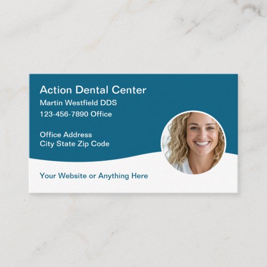 Modern Smile Dental Business Cards 名刺 (正面)