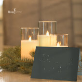 Modern Snowflake Green Folded Photo Holiday Card カード