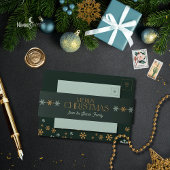 Modern Snowflake Holiday Invitation Belly Band 招待状ベリーバンド