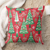 Modern Snowflake Winter Pillow – Neutral クッション (ブランケット)