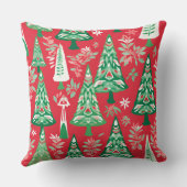 Modern Snowflake Winter Pillow – Neutral クッション (裏面)