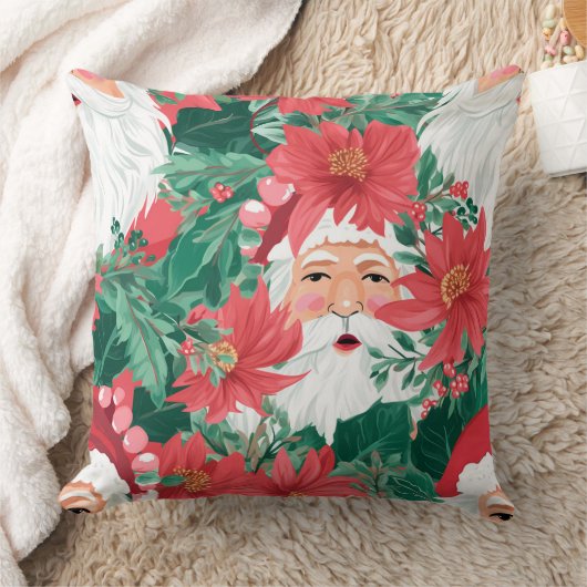 Modern Snowflake Winter Pillow – Neutral クッション (ブランケット)