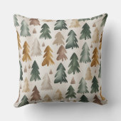 Modern Snowflake Winter Pillow – Neutral クッション (裏面)