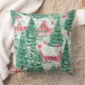 Modern Snowflake Winter Pillow – Neutral クッション (ブランケット)