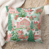 Modern Snowflake Winter Pillow – Neutral クッション (ブランケット)