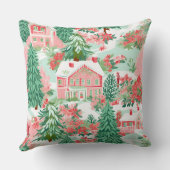 Modern Snowflake Winter Pillow – Neutral クッション (裏面)