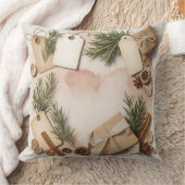 Modern Snowflake Winter Pillow – Neutral クッション (ブランケット)
