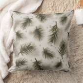 Modern Snowflake Winter Pillow – Neutral クッション (ブランケット)