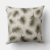 Modern Snowflake Winter Pillow – Neutral クッション (裏面)