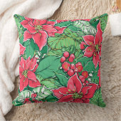 Modern Snowflake Winter Pillow – Neutral クッション (ブランケット)