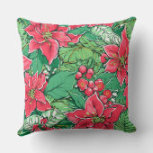 Modern Snowflake Winter Pillow – Neutral クッション (裏面)