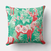 Modern Snowflake Winter Pillow – Neutral クッション (裏面)