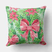 Modern Snowflake Winter Pillow – Neutral クッション (裏面)