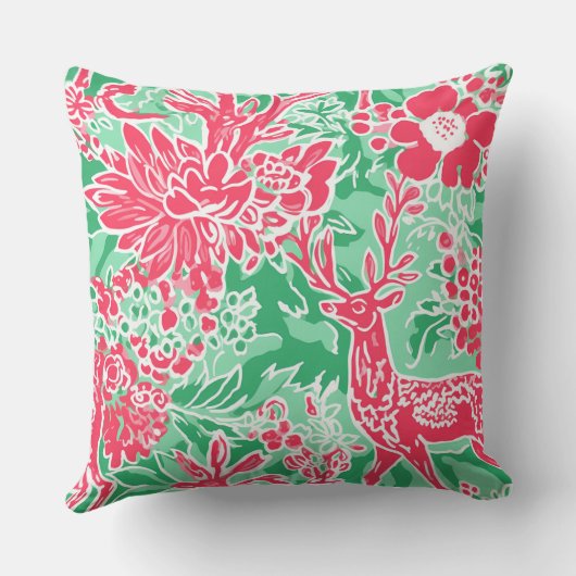 Modern Snowflake Winter Pillow – Neutral クッション (裏面)