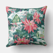 Modern Snowflake Winter Pillow – Neutral クッション (裏面)