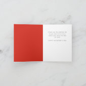 Modern So Glad I Swiped Right Valentine's シーズンカード (内部)