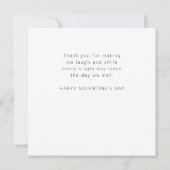 Modern So Glad I Swiped Right Valentine's Flat シーズンカード (裏面)